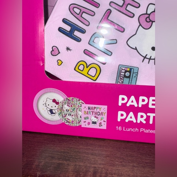Super Cute Hello Kitty Birthday Paper Tableware Party Set - NEW - Picture 3 of 7